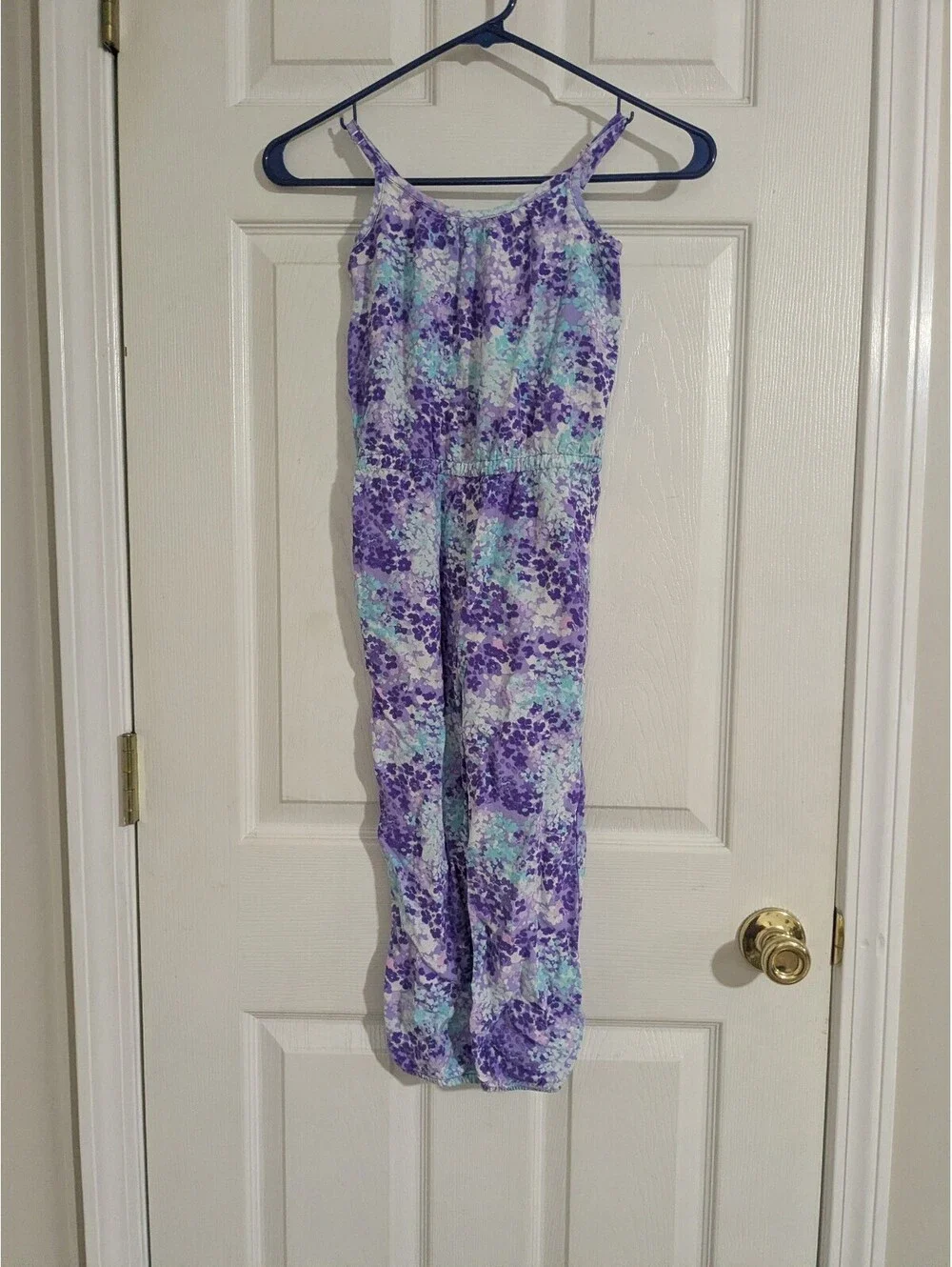 The Children's Place Girls Floral Jumpsuit Size 5/6